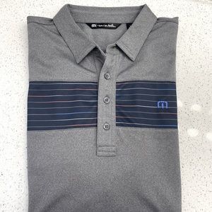 Travis Mathew Large ‘Triple Switch’ Cut and Sew Chest Stripe Polo